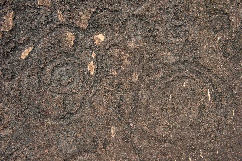 Prehistoric rock carvings in the Unesco world heritage sight Lope national park