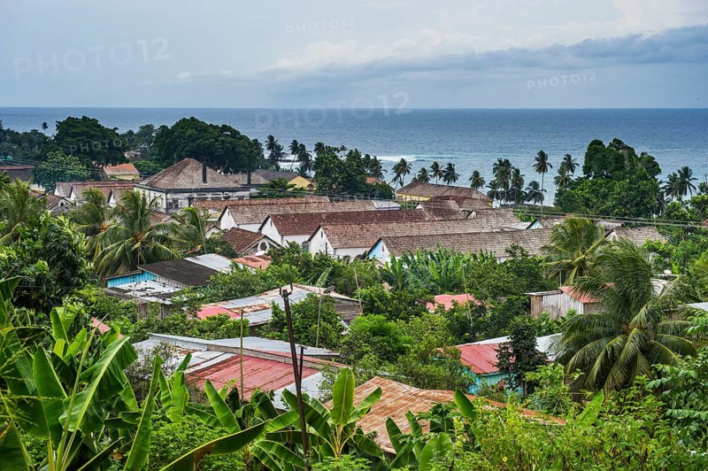 Overlook over the Cocoa plantation Roca Aguaize