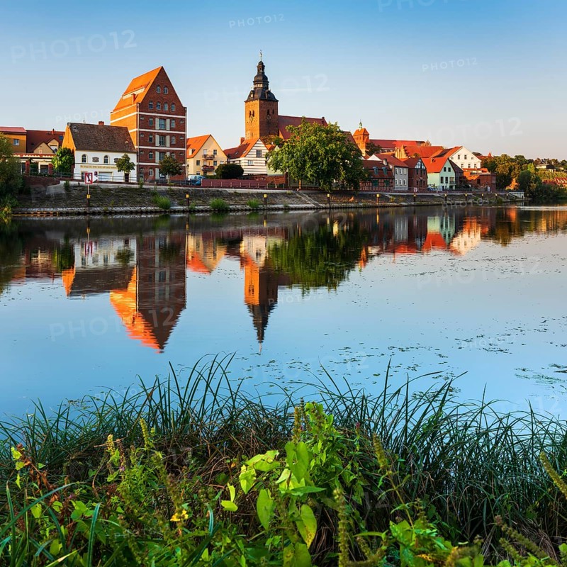 Havelberg with church St. Laurentius and cathedral St. Marien