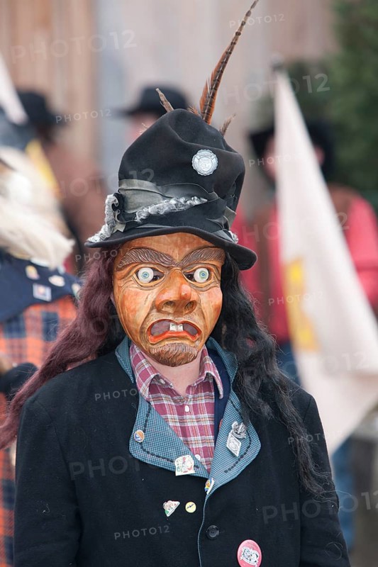Portrait mask of Swabian-Alemannic carnival