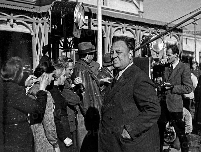 Actor Emil Jannings during the shooting of the film Ohm Krueger