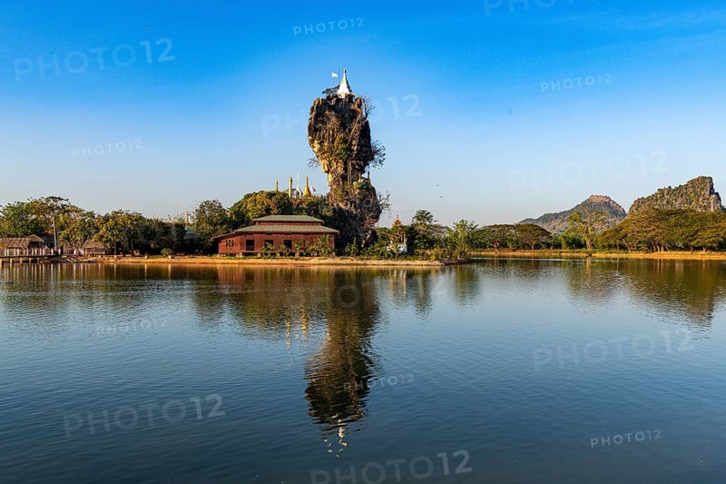 Little pagoda on a rock