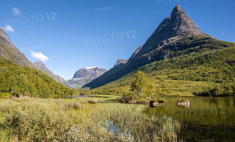Lake Litlvatnet in Innerdalen High Valley