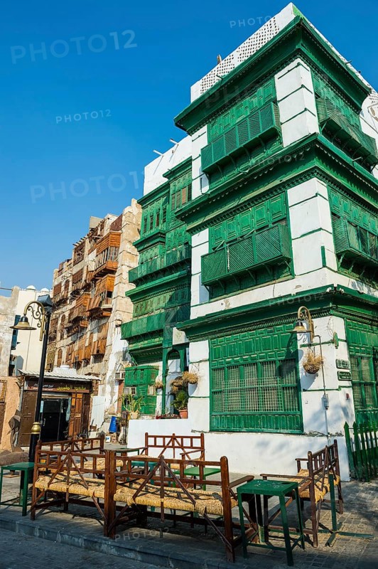 Traditional houses in the old town of Jeddah