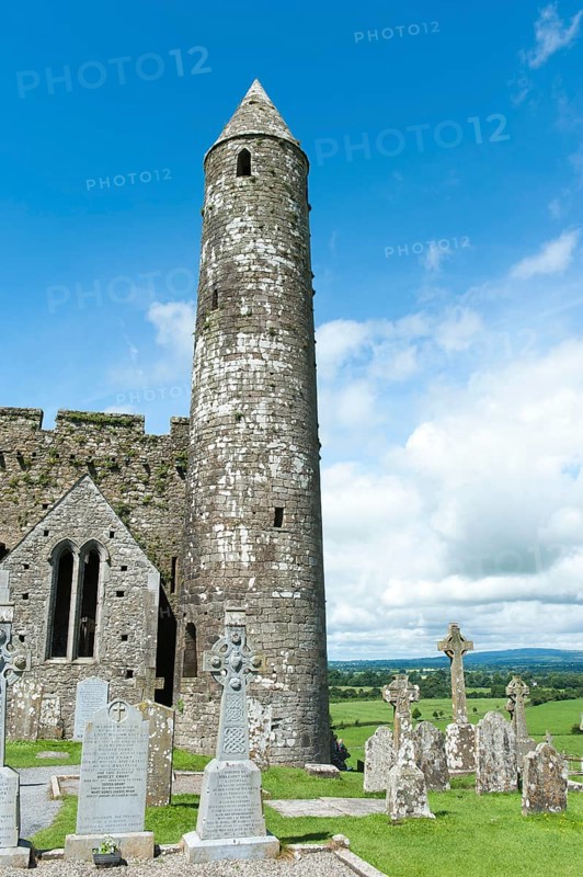 Medieval castle and church ruins of St. Patricks Cathedral