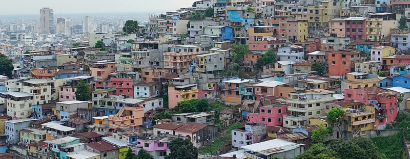 Colorful houses in the Las Penas neighborhood