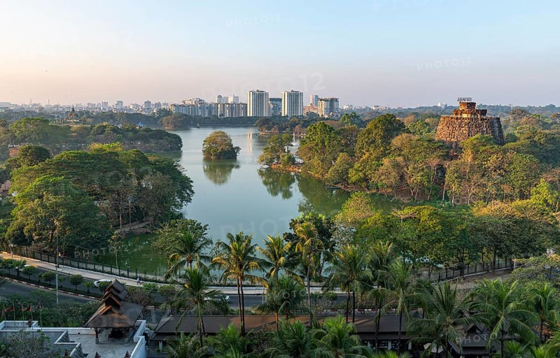 Overlook over Kandawgyi Lake