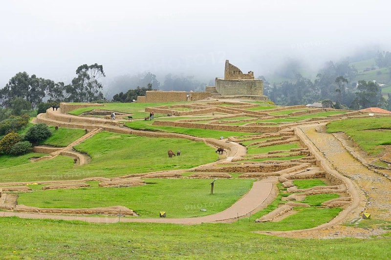 Ruins of the largest Inca site in the country at Nebel