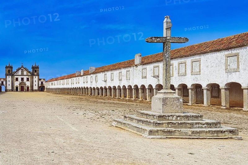 Cross in front of the Sanctuary of Our Lady of Espichel Cape