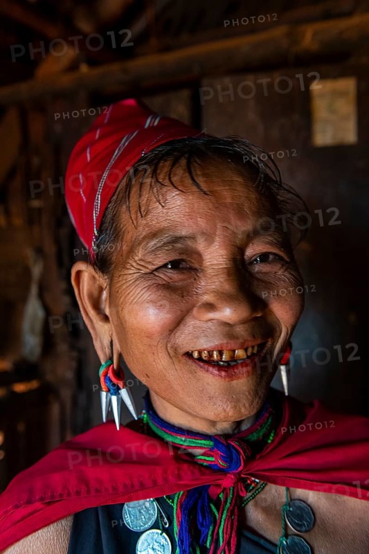 Old Kayan woman