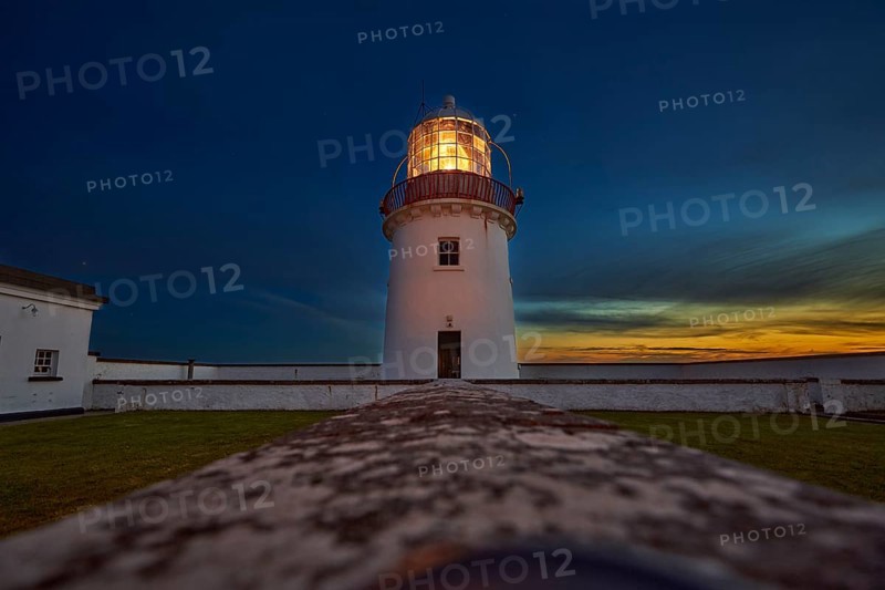 St. John`s Point lighthouse at dusk