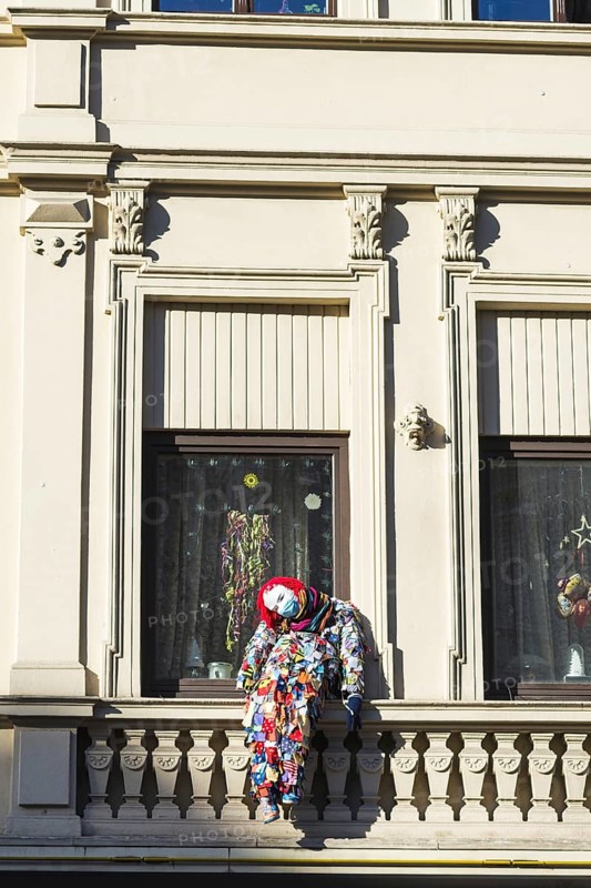 Nubbel on the facade of a pub in Nippes