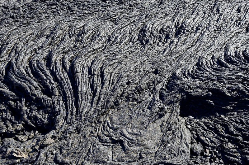 Knitted lava or pahoehoe lava
