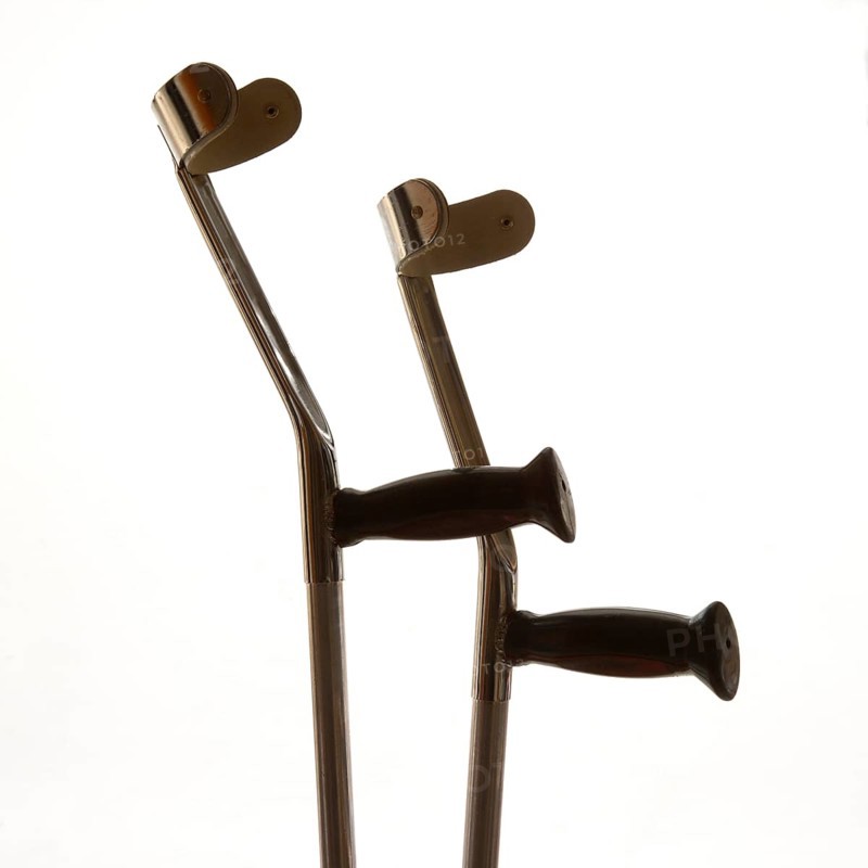 Close up of two crutches