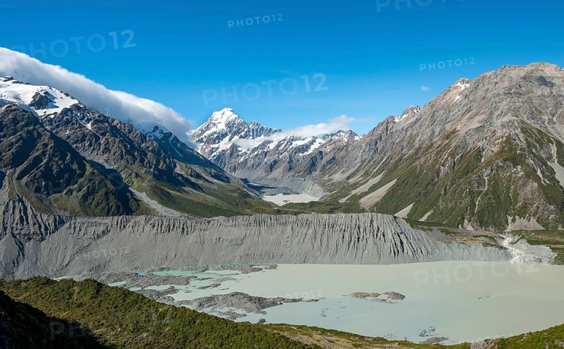 View of Hooker Valley with Mueller Lake
