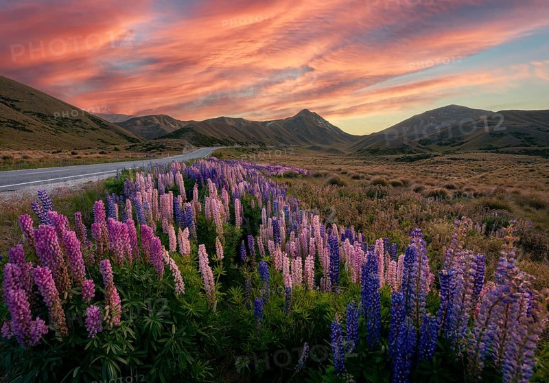 Variegated multifoliate lupines