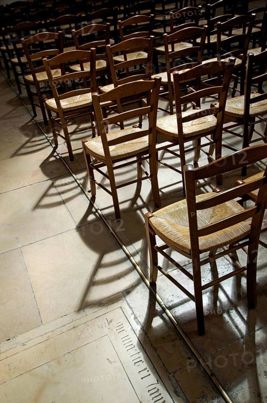 Chairs in a church