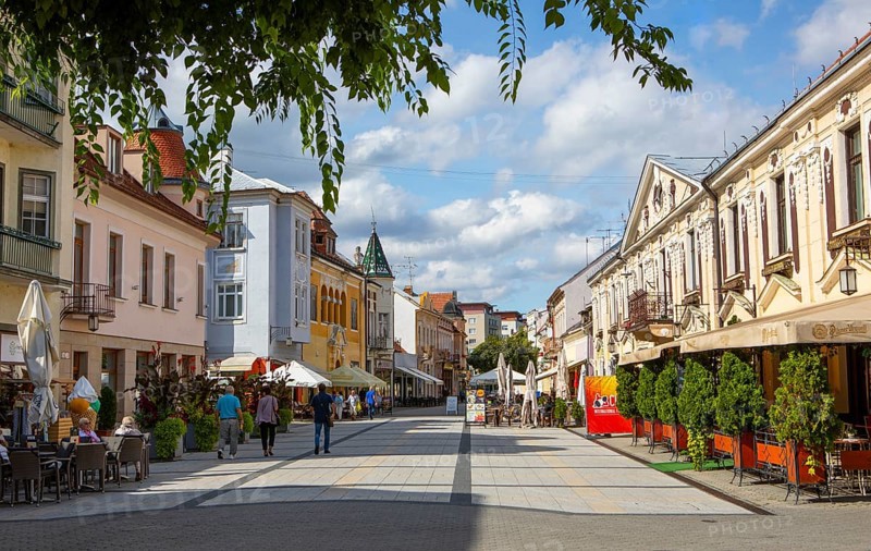 Restaurants in the pedestrian zone