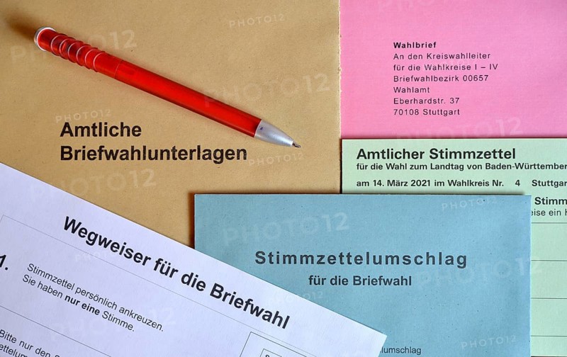 Official postal voting documents