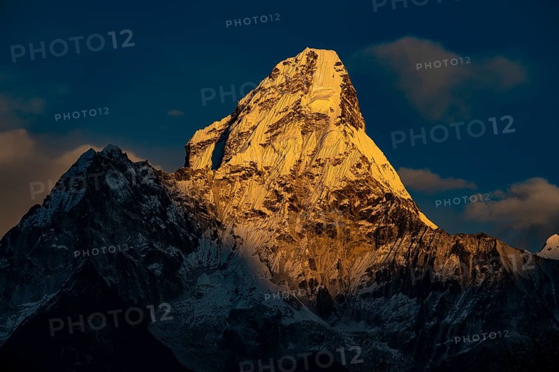 Ama Dablam 6812 m in the evening light