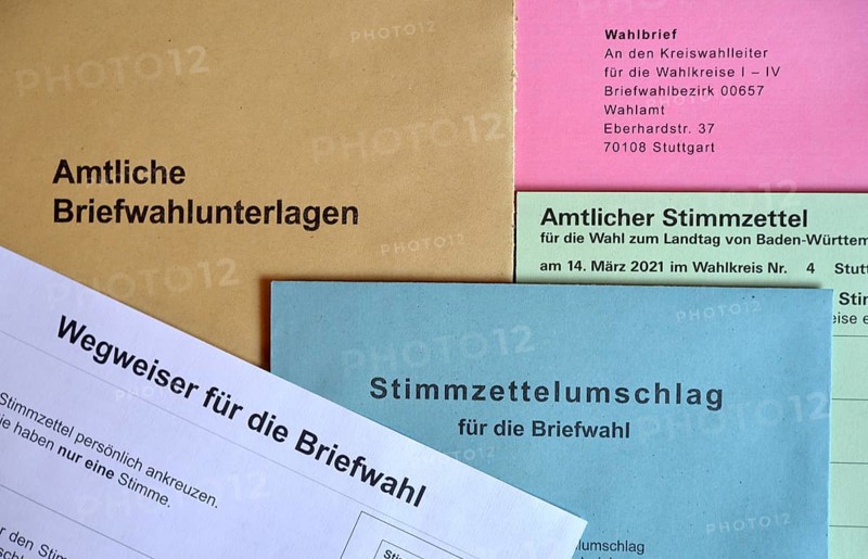 Official postal voting documents