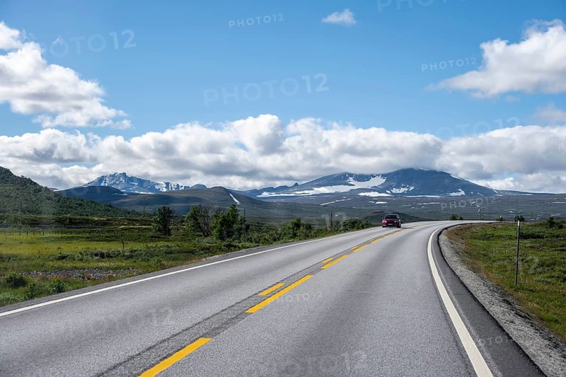 Road through tundra