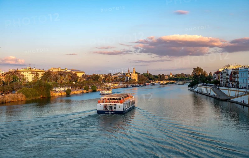 Excursion boat on the river Rio Guadalquivir