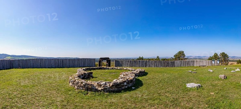 Historical foundations of a courtyard and an early Romanesque church