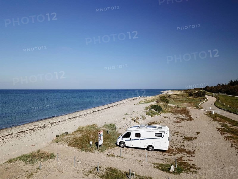 Motorhome on pitch at Campig Fehmarnbelt