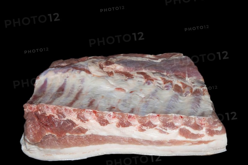 Fresh pork belly with ribs