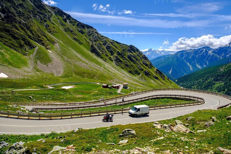 Road to the Great Saint Bernard Pass
