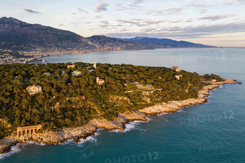 Aerial view west side of Cap Martin
