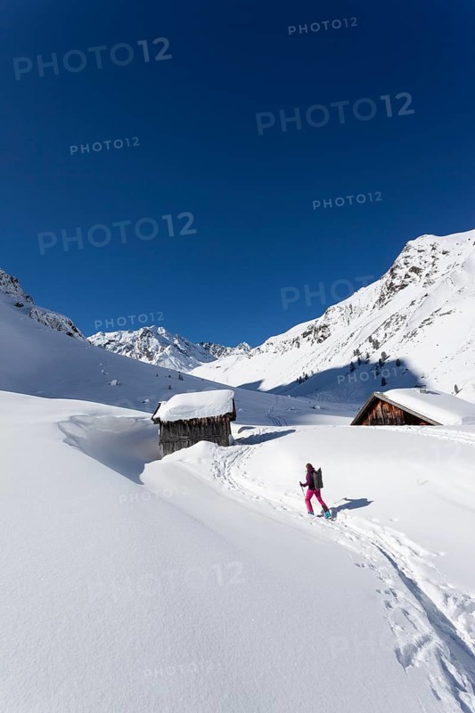 Lonely ski tourer