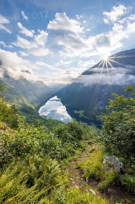 View from the hiking trail Rimstig