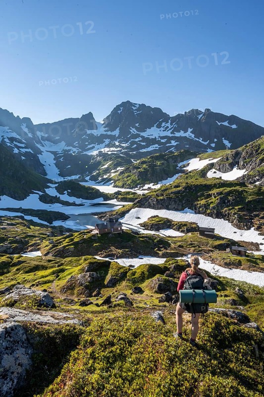 Young woman hiking