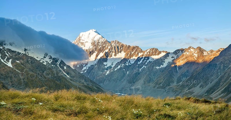 View of the Hooker Valley with Mount Cook