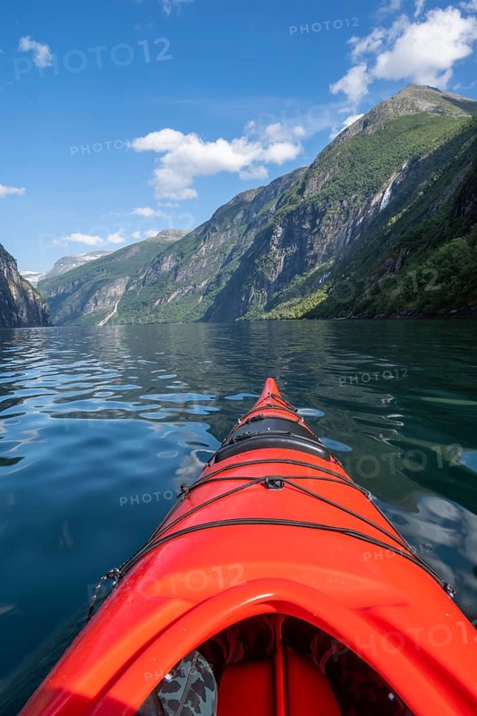 Kayak on the Geirangerfjord