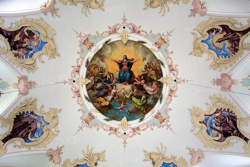 Ceiling fresco Loretto Chapel