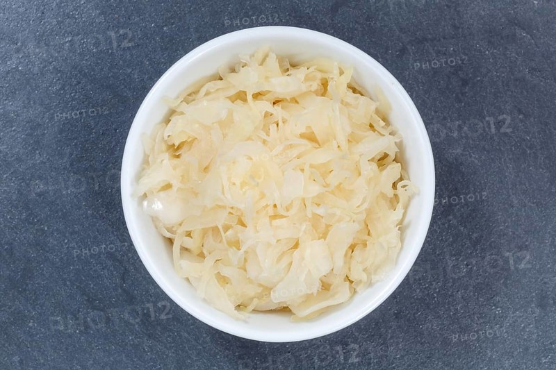 Sauerkraut white cabbage cabbage cut from top