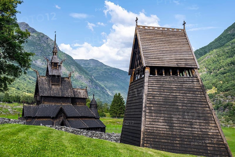 Borgund Stave Church and Bell Tower
