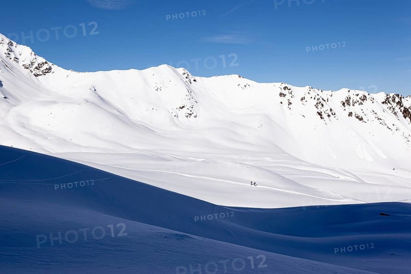 Lonely ski tourers