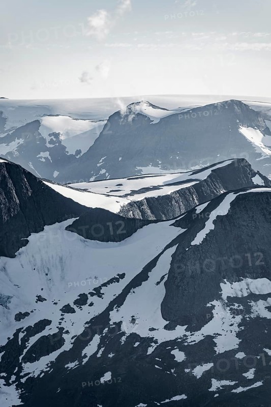 Glacier and mountains in Jostedalsbreen National Park