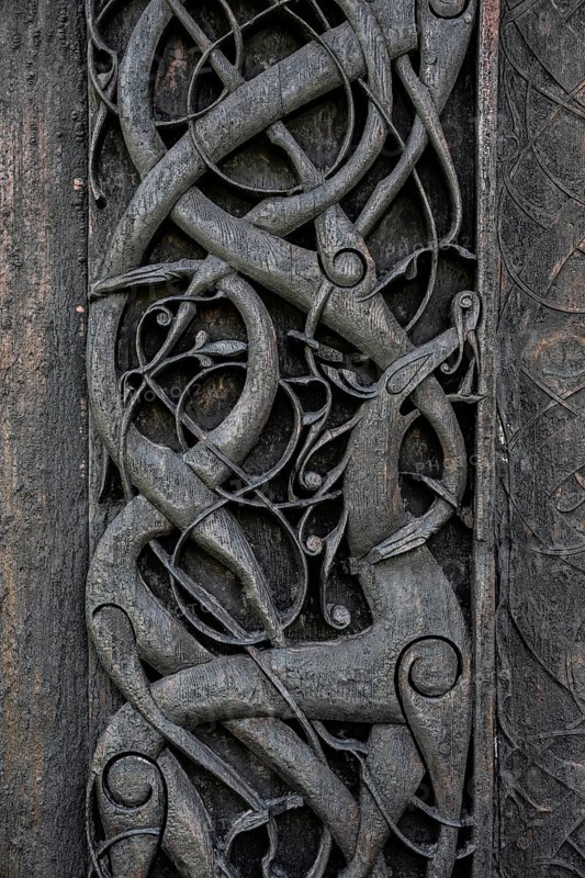 Artfully carved north portal