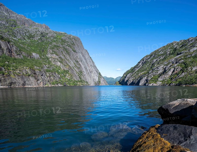 Fjord Trollfjord at Raftsund