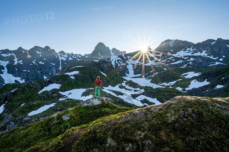 Young woman in the mountains