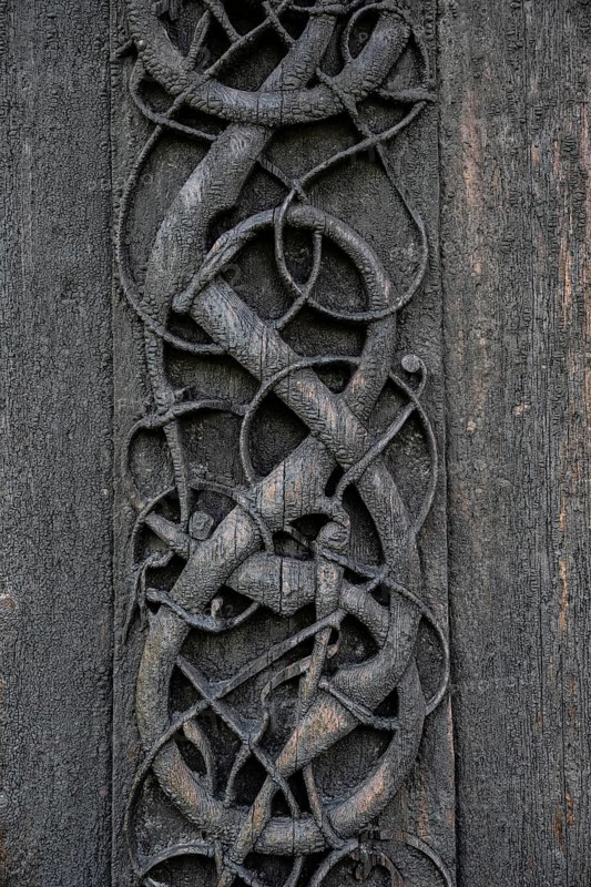 Artfully carved north portal