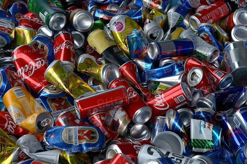 Collection point for the recycling of beverage cans