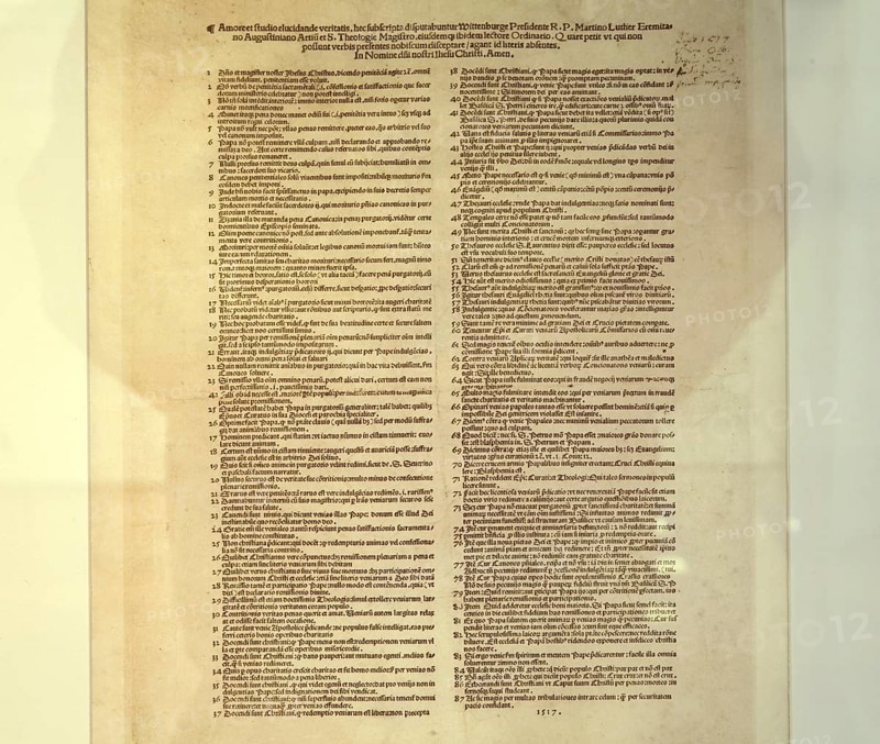 Luther Theses of 1517