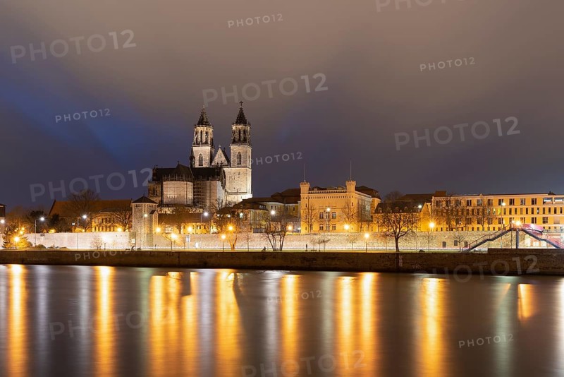 Storm clouds over Magdeburg Cathedral
