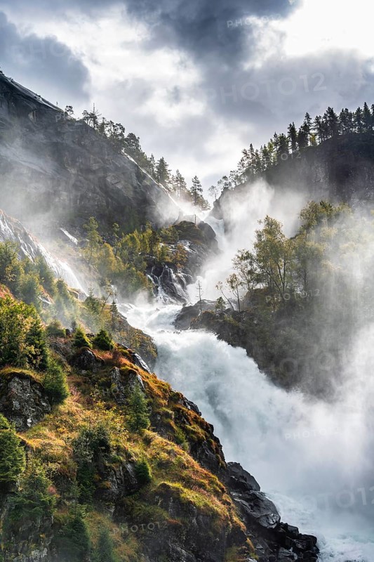 Latefossen Waterfall
